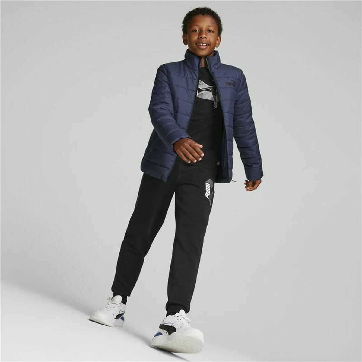 Children’s Sports Jacket Puma Essentials Padded Navy Blue