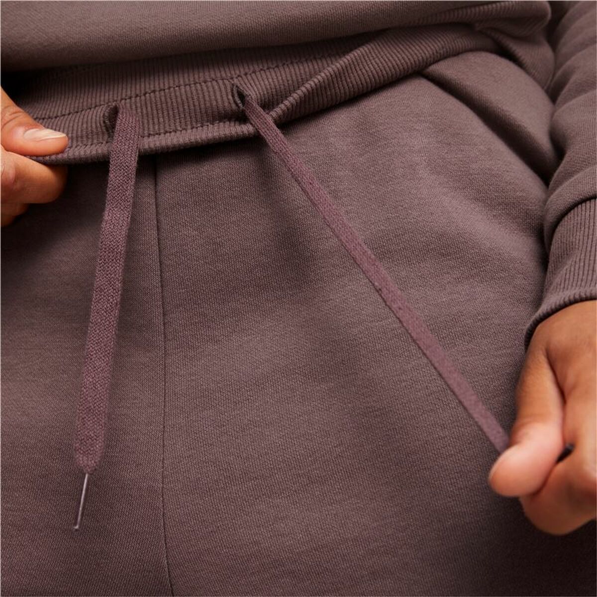 Adult’s Tracksuit Bottoms Puma Ess+ Embroidery High-Waist Brown Lady