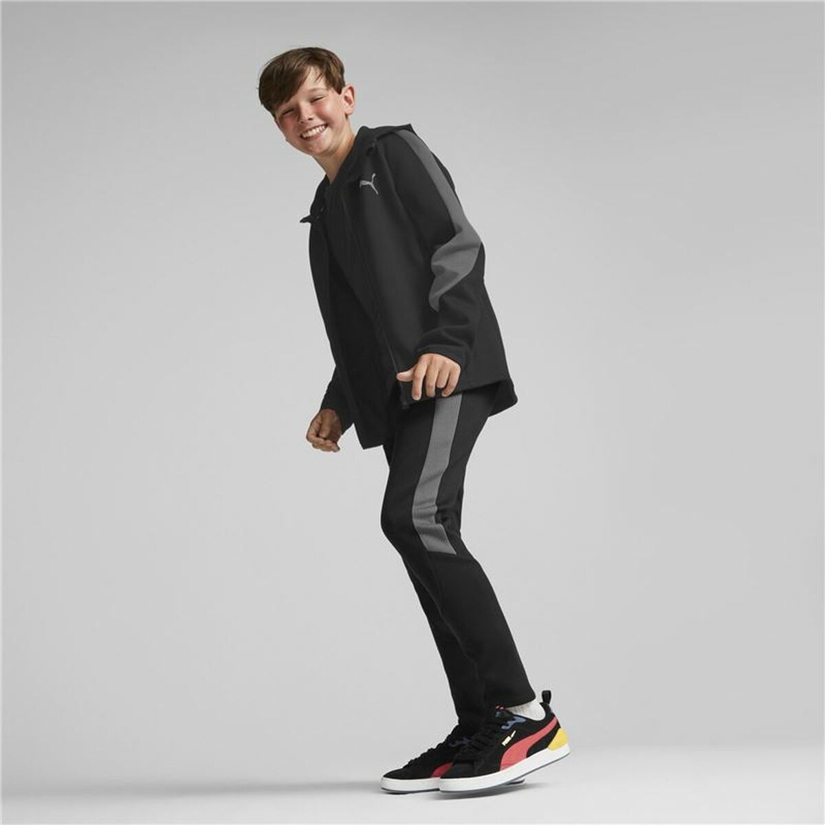Children’s Sports Jacket Puma Evostripe Black