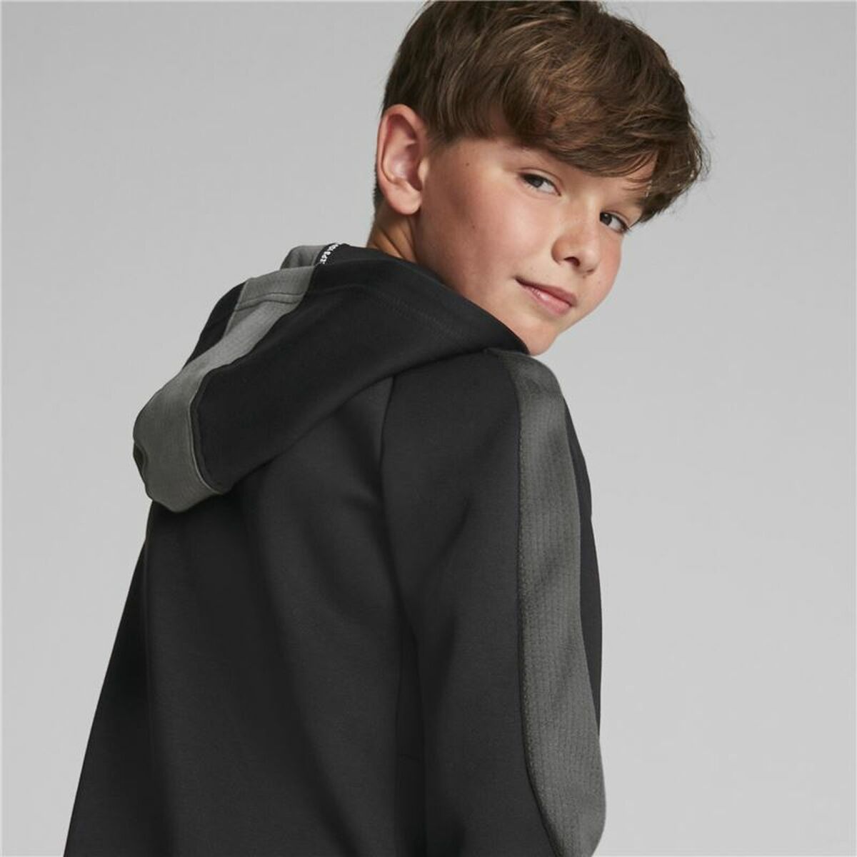 Children’s Sports Jacket Puma Evostripe Black