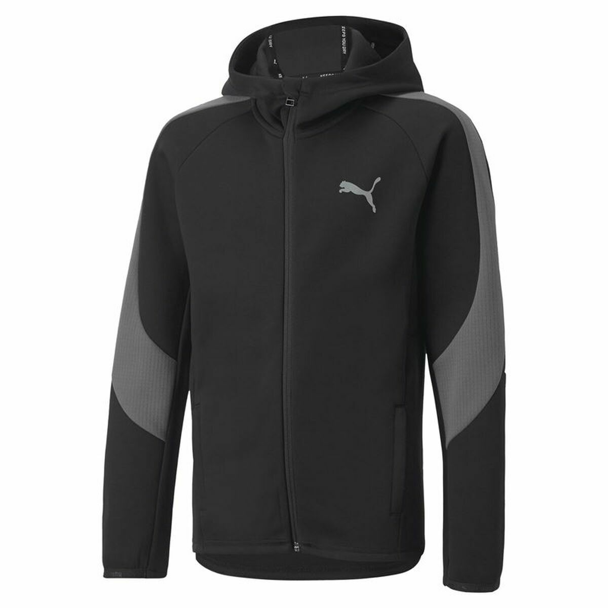 Children’s Sports Jacket Puma Evostripe Black