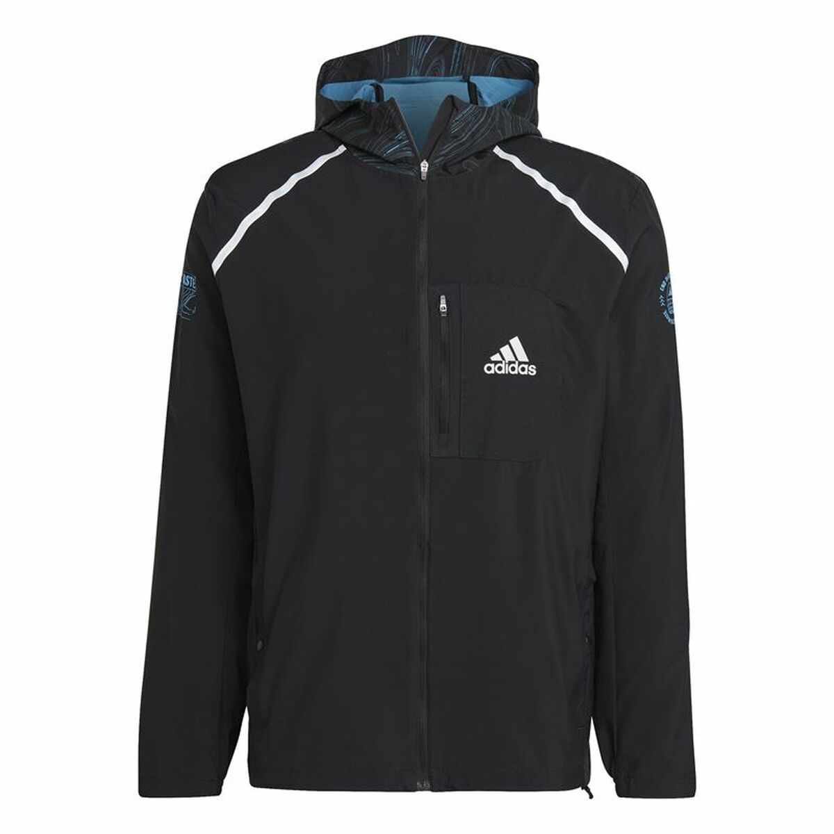 Men’s Sports Jacket Adidas Marathon For the Oceans Black