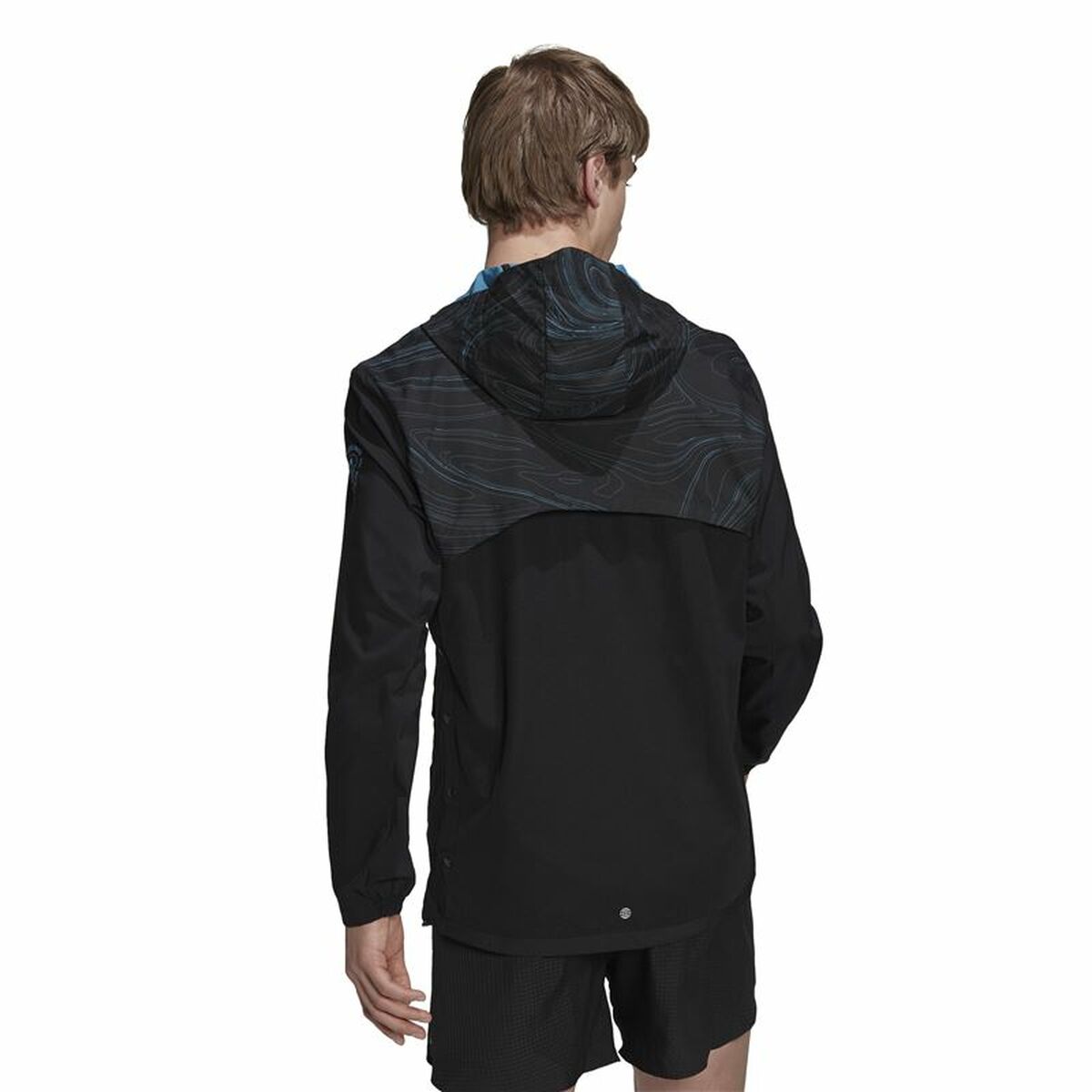 Men’s Sports Jacket Adidas Marathon For the Oceans Black