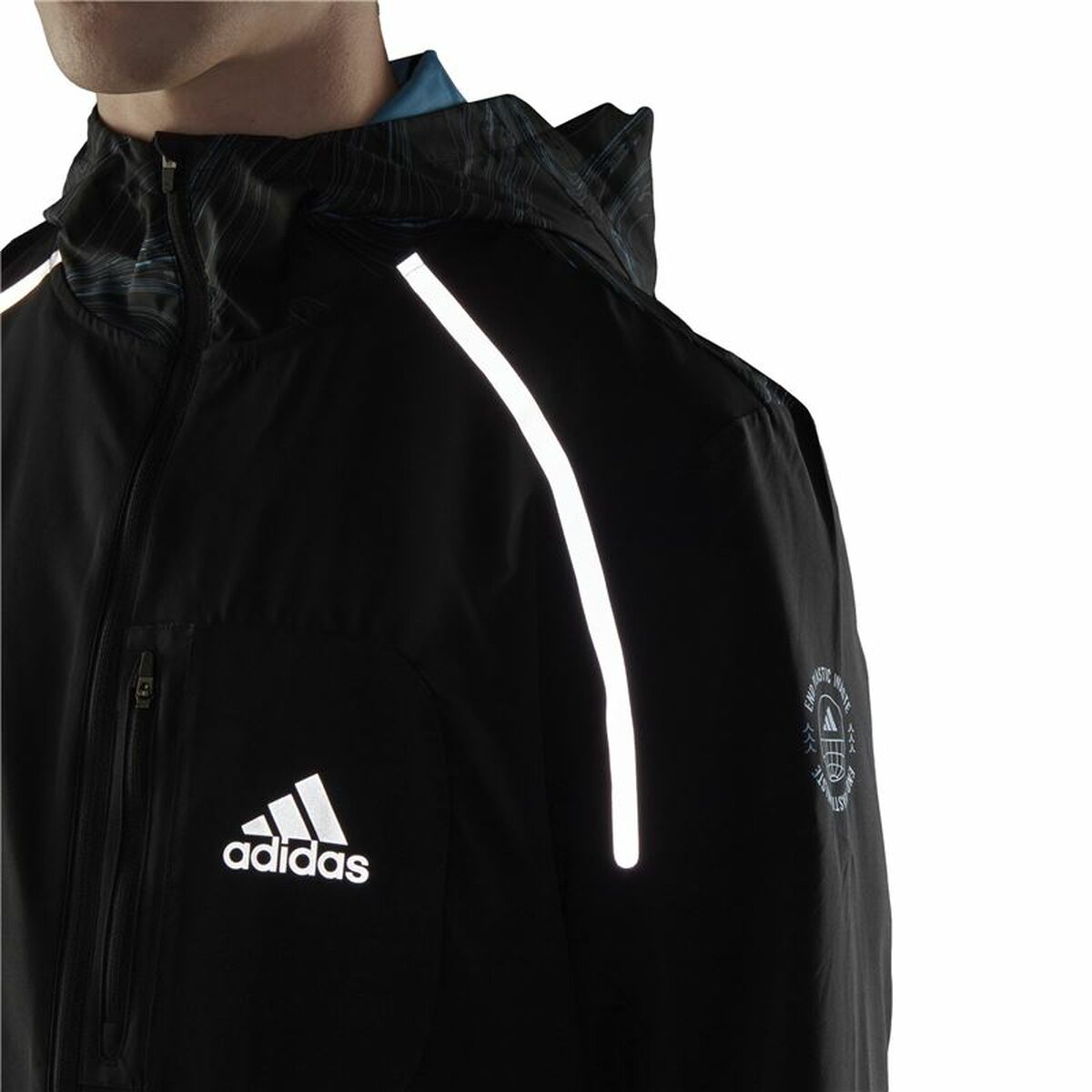 Men’s Sports Jacket Adidas Marathon For the Oceans Black