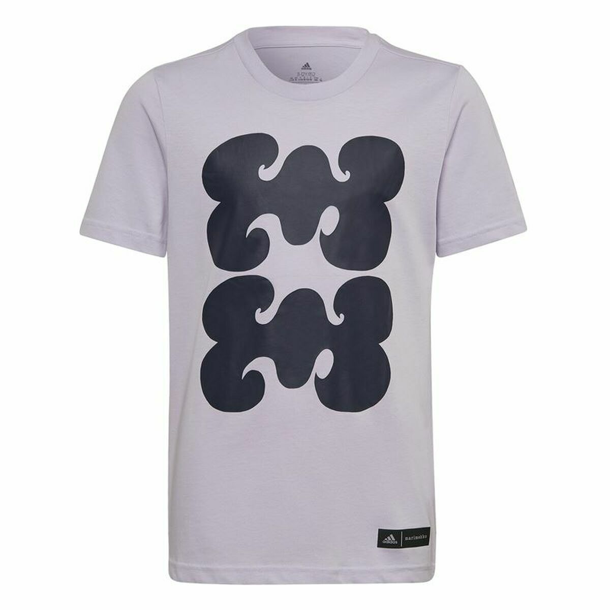 Child’s Short Sleeve T-Shirt Adidas Marimekko Graphic Plum
