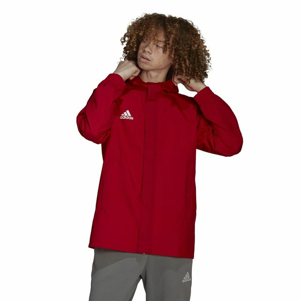 Men’s Sports Jacket Adidas Entrada 22 Red