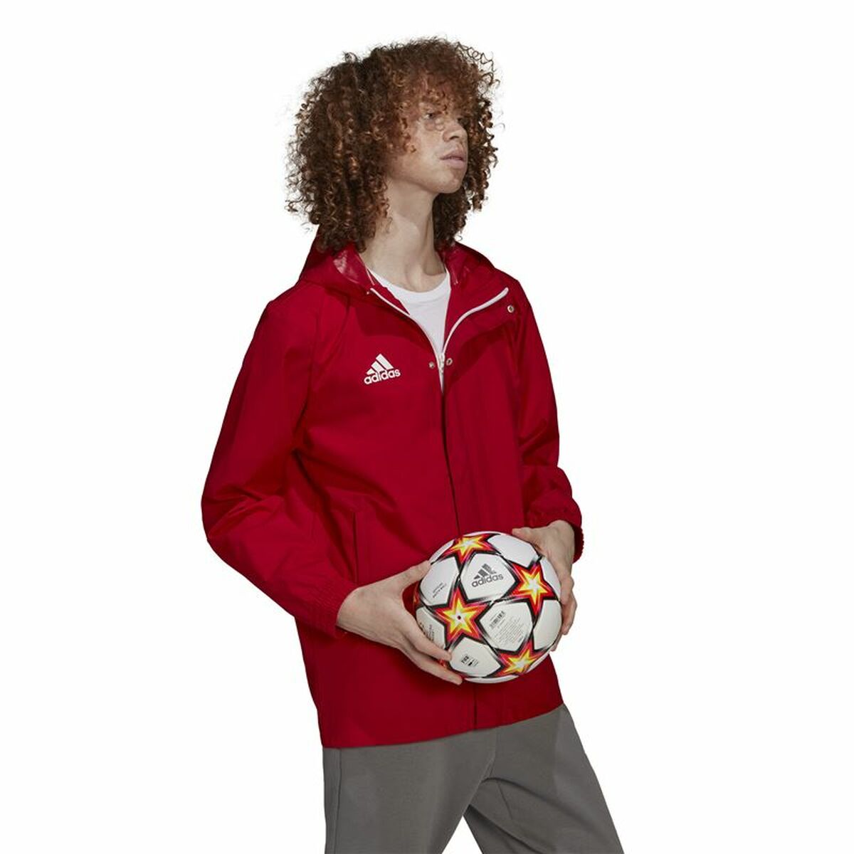 Men’s Sports Jacket Adidas Entrada 22 Red