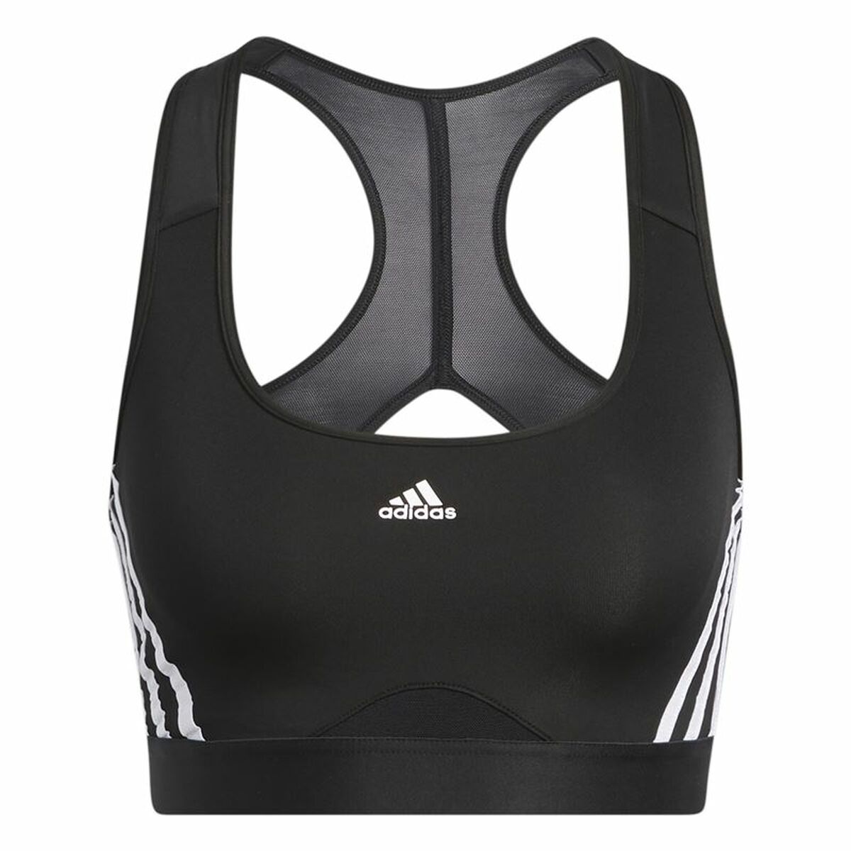 Sports Bra Adidas Pwr Ms 3S Black Sports Bra Adidas Pwr Ms 3S Black