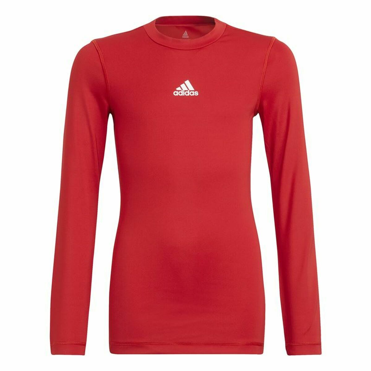 Children’s Short Sleeved Football Shirt Adidas Techfit Top Red