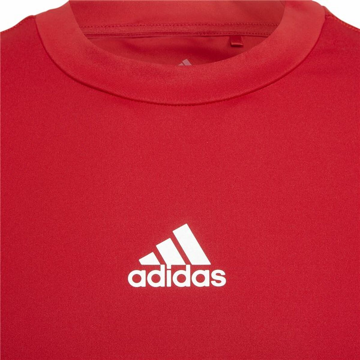 Children’s Short Sleeved Football Shirt Adidas Techfit Top Red