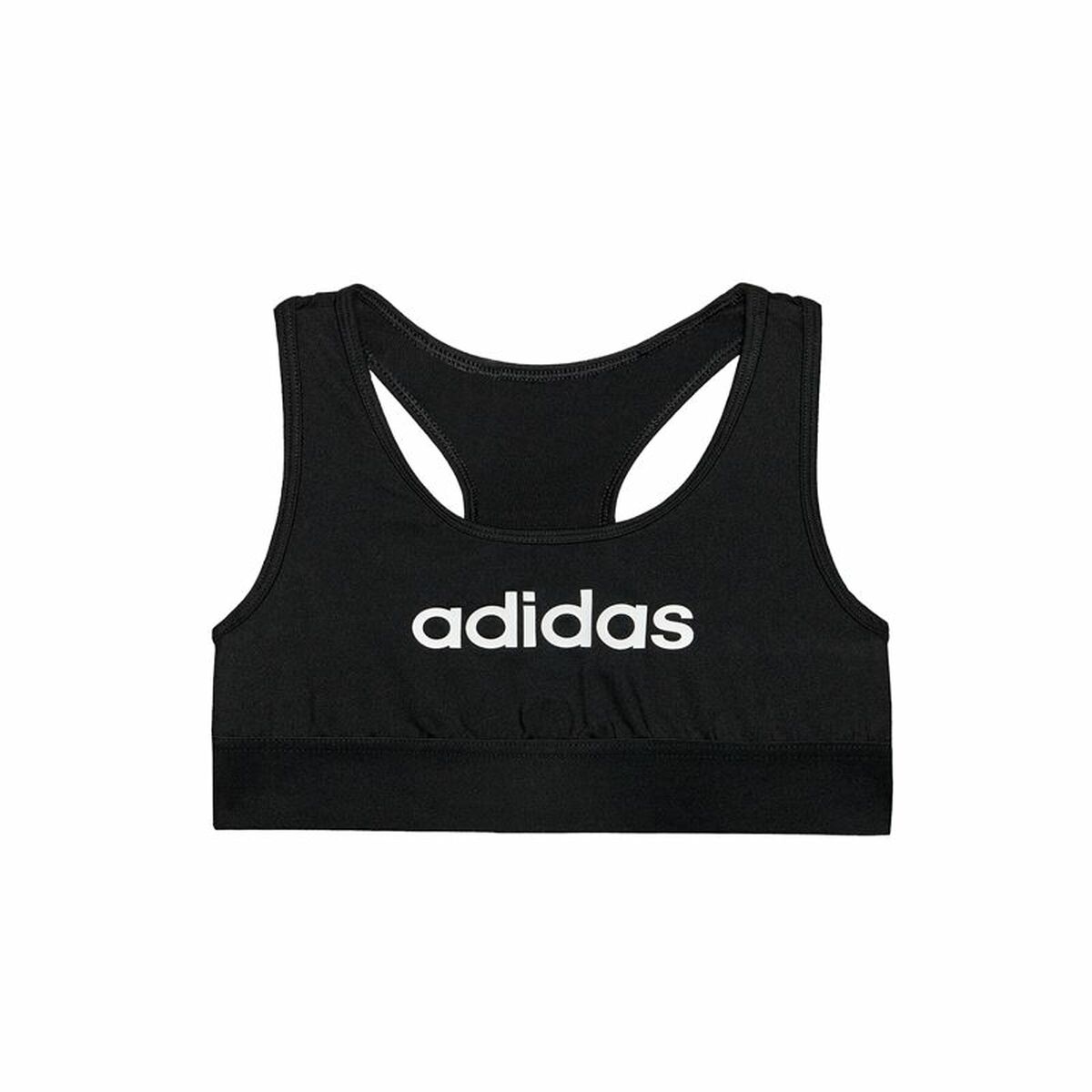 Sports Bra Adidas Sports Single Jersey Children’s Black