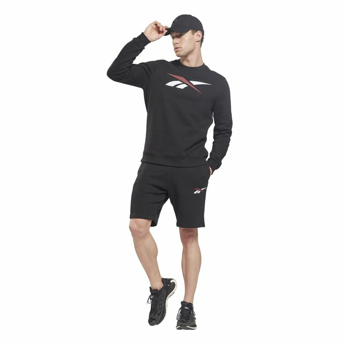 Men’s Sports Shorts Reebok Vector Fleece Black