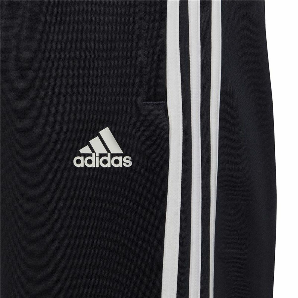 Children’s Tracksuit Bottoms Adidas Designed To Move 3 band Black