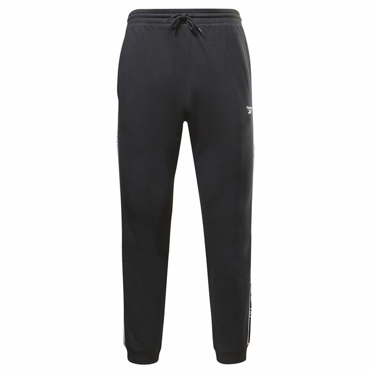 Long Sports Trousers Reebok Ri Tape Black Long Sports Trousers Reebok Ri Tape Black