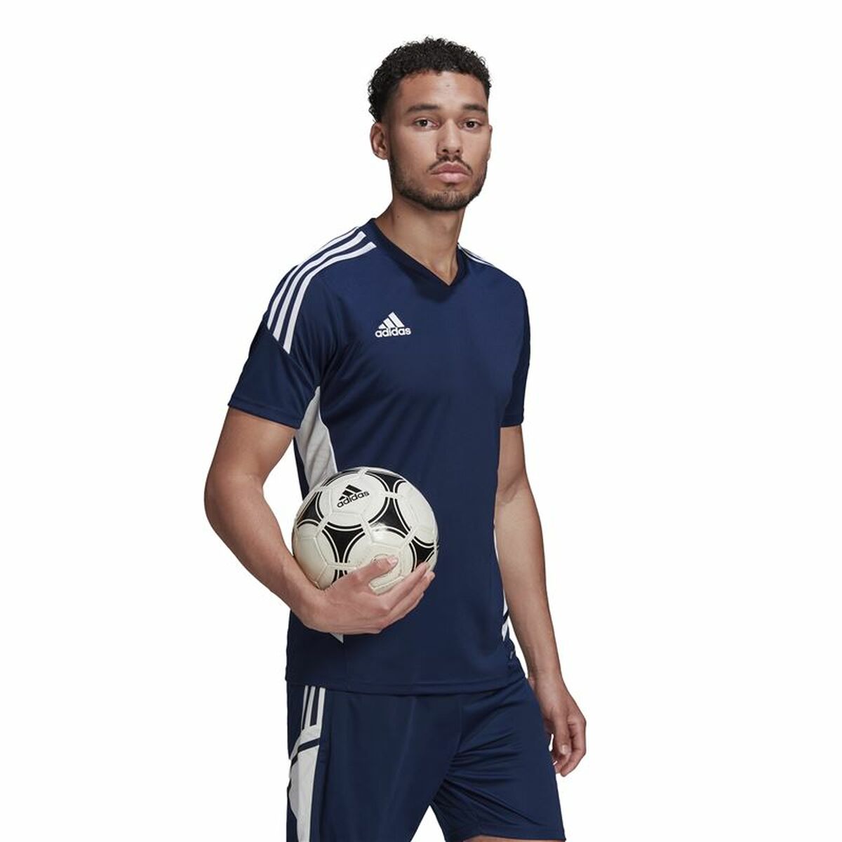 Men’s Short-sleeved Football Shirt Adidas Con22 Blue