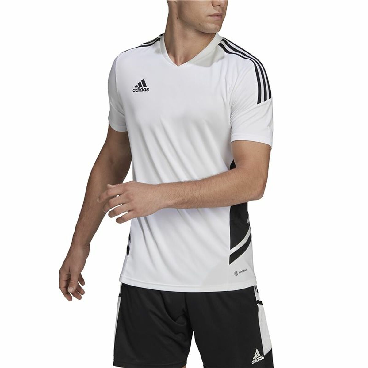 Men’s Short-sleeved Football Shirt Adidas Con22 White