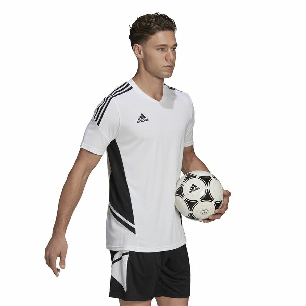 Men’s Short-sleeved Football Shirt Adidas Con22 White