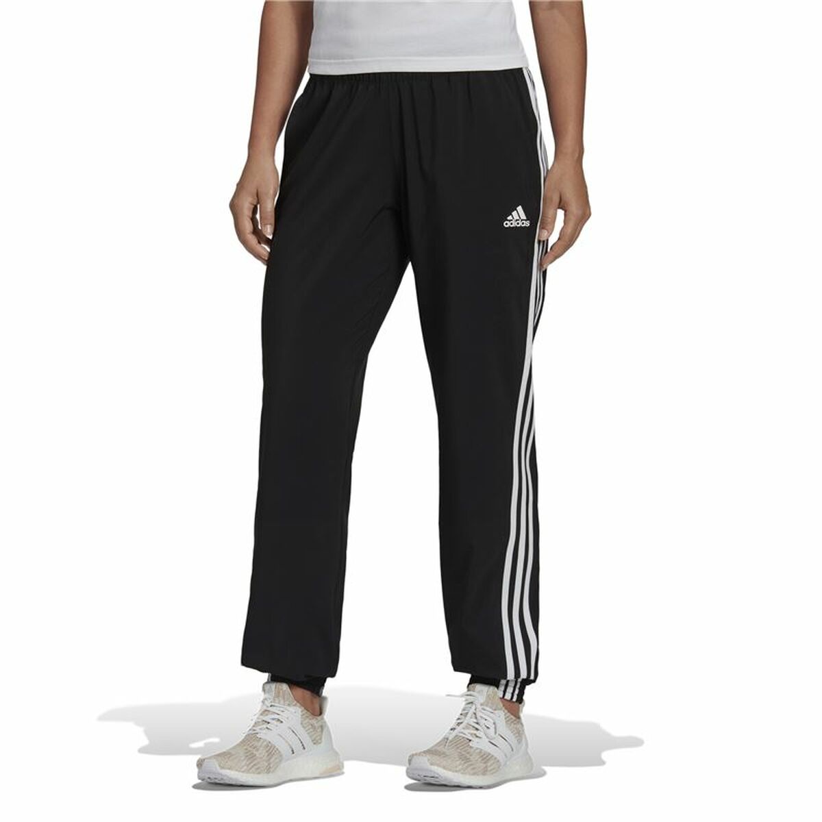 Long Sports Trousers Adidas Icnsvn Black Lady
