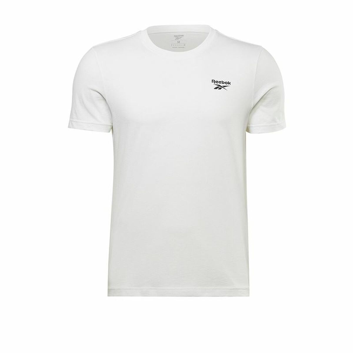 Men’s Short Sleeve T-Shirt Reebok Identity Left Chest Logo White