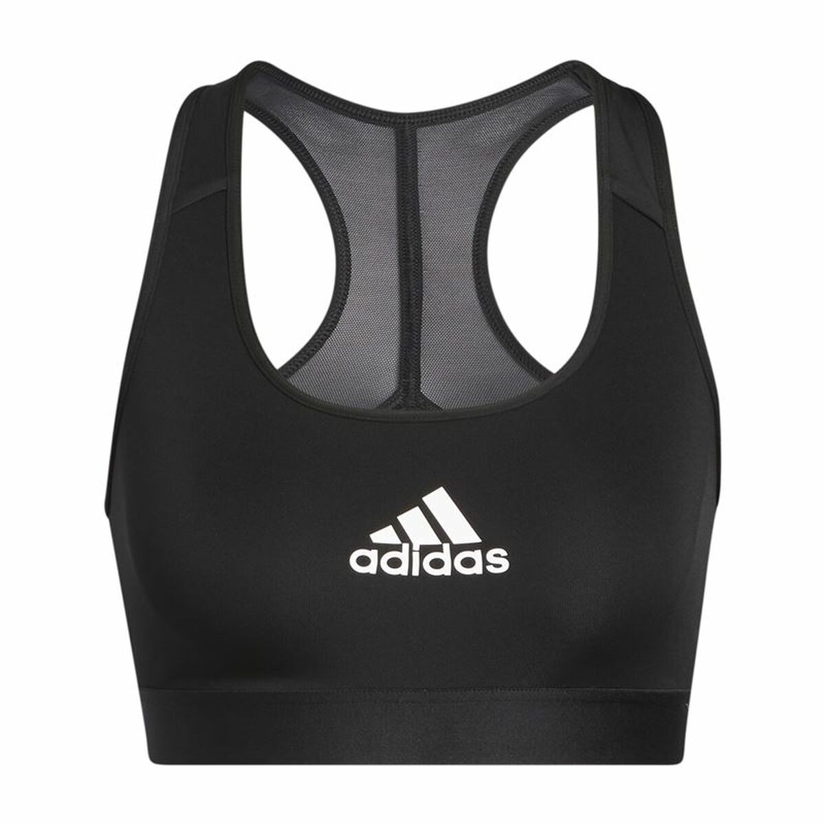 Sports Bra Adidas Powerreact Black Sports Bra Adidas Powerreact Black