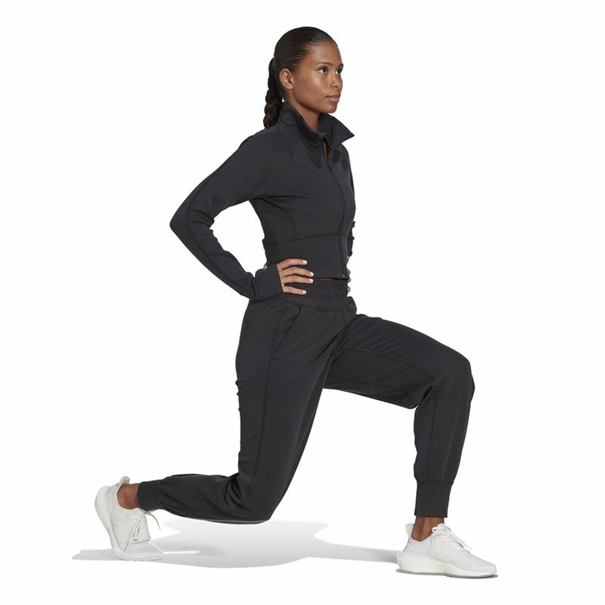 Women’s Sports Jacket Adidas Aeroready Studio Black