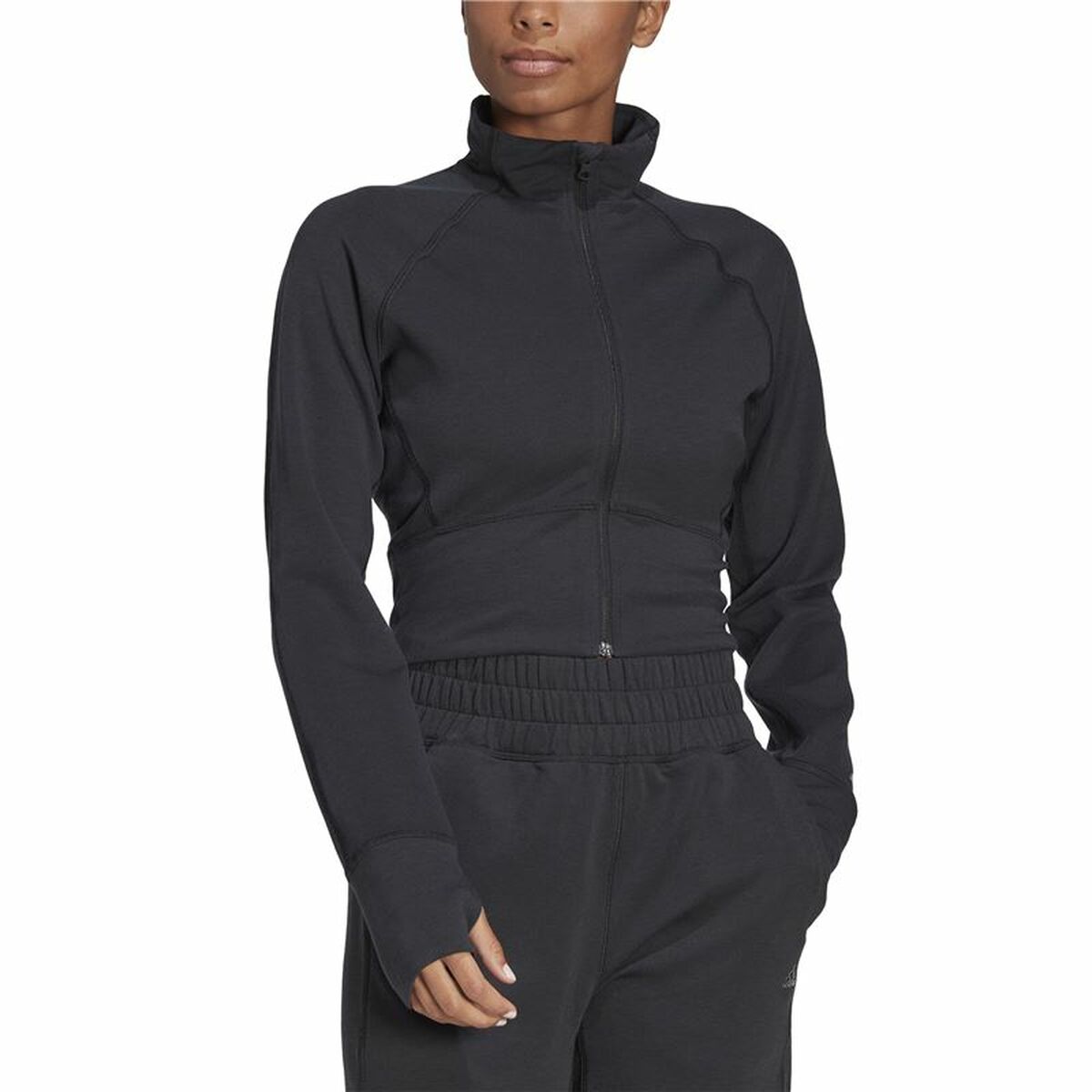 Women’s Sports Jacket Adidas Aeroready Studio Black
