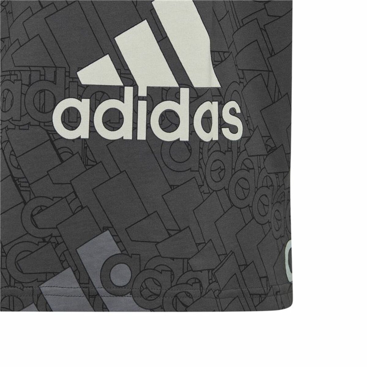 Child’s Short Sleeve T-Shirt Adidas Brand Love  Black