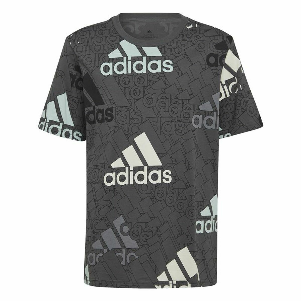 Child’s Short Sleeve T-Shirt Adidas Brand Love  Black