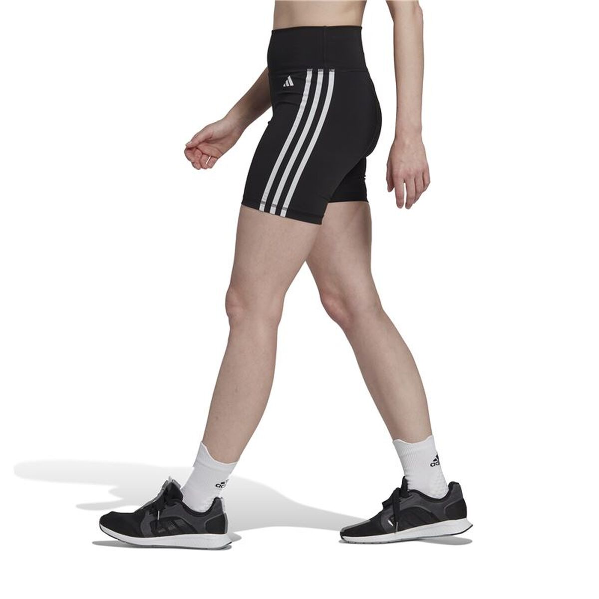 Sports Shorts for Women Adidas Essentials High-Waisted Black