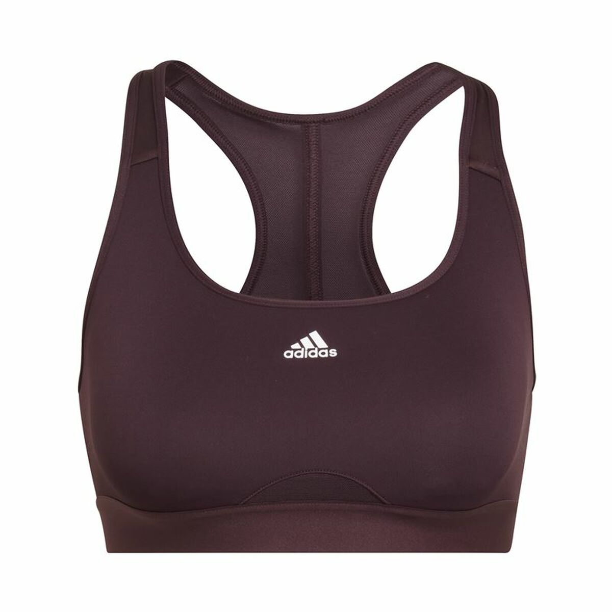 Sports Bra Adidas Powerreact Dark violet Sports Bra Adidas Powerreact Dark violet