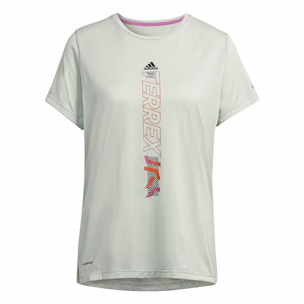 Womenâs Short Sleeve T-Shirt Adidas Agravic Soft green Womenâs Short Sleeve T-Shirt Adidas Agravic Soft green