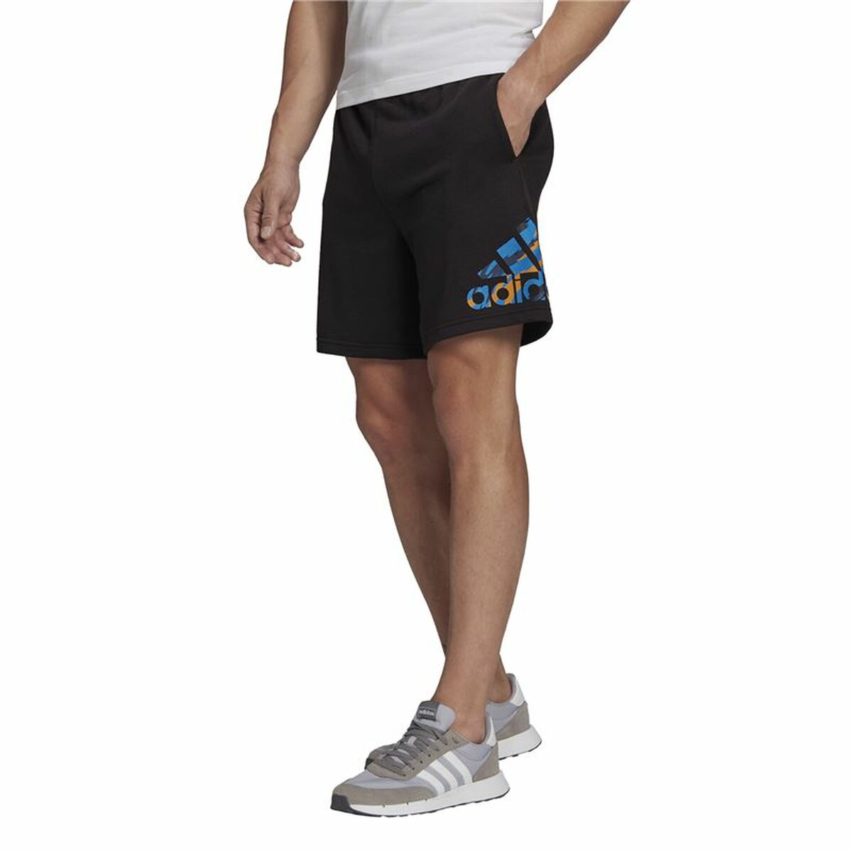 Men’s Sports Shorts Adidas Camo Black