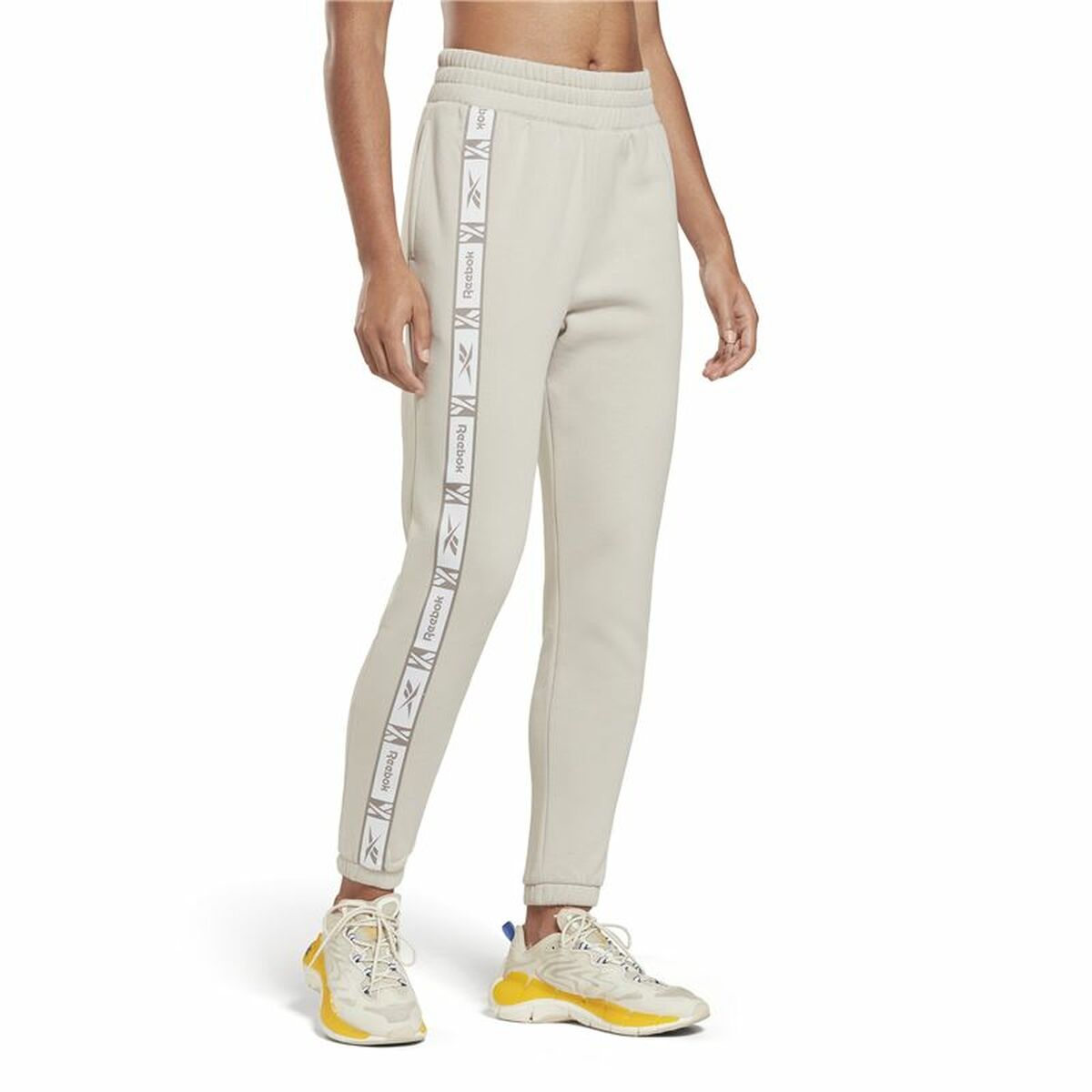 Adult’s Tracksuit Bottoms Reebok Tape Pack White Lady