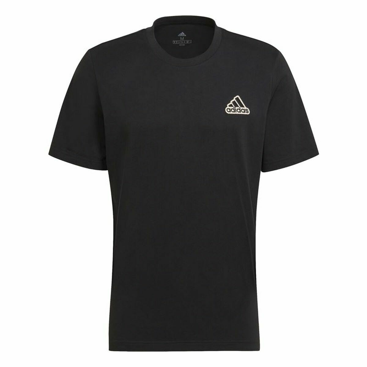 Menâs Short Sleeve T-Shirt Adidas Essentials Feel Comfy Black Menâs Short Sleeve T-Shirt Adidas Essentials Feel Comfy Black