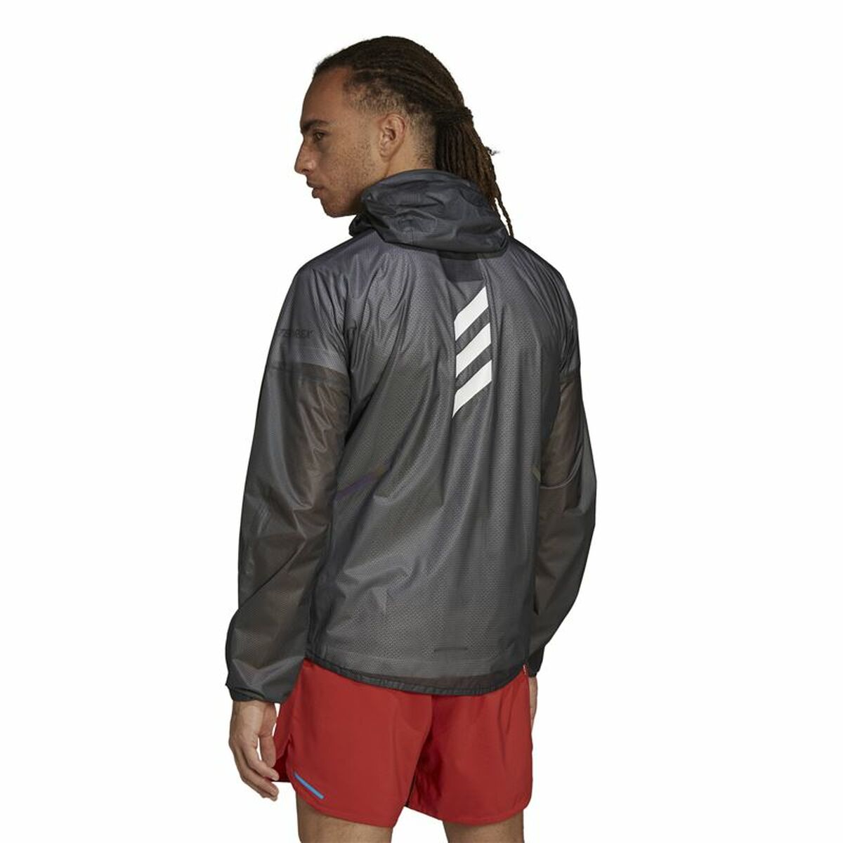 Men’s Sports Jacket Adidas Agr Rain J Black