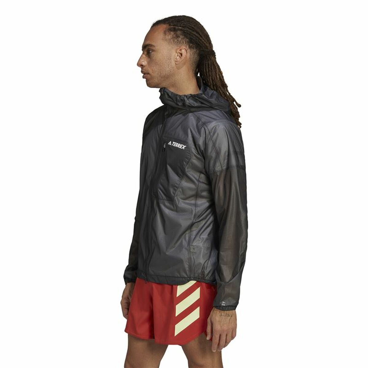Men’s Sports Jacket Adidas Agr Rain J Black