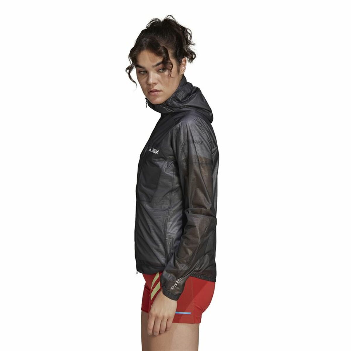 Women’s Sports Jacket Adidas Agr Rain J Black