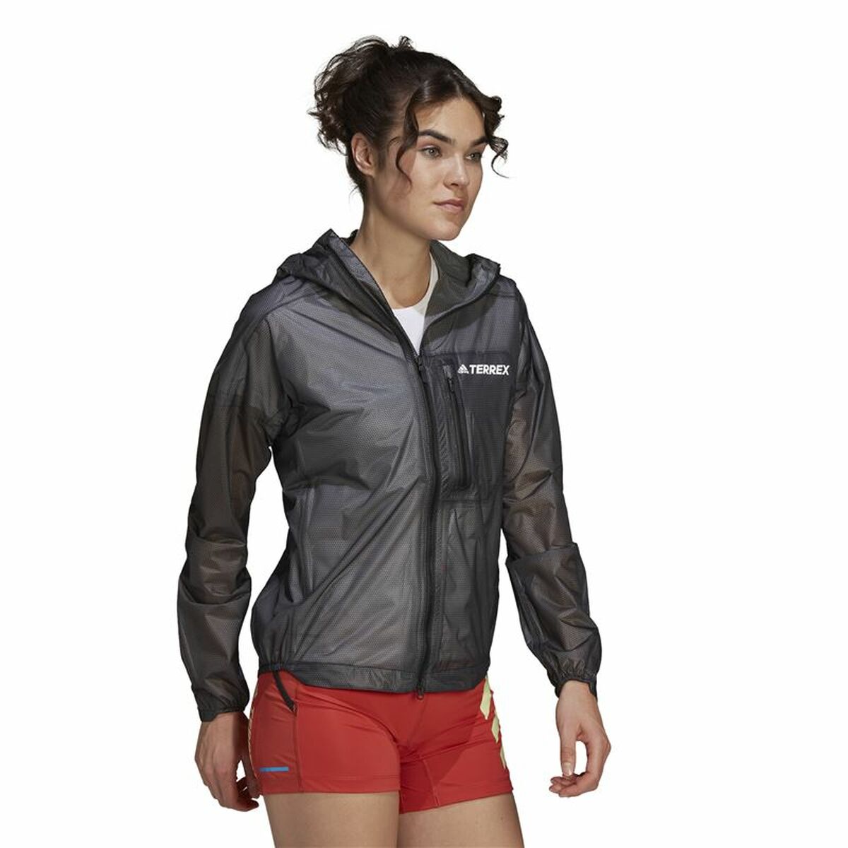 Women’s Sports Jacket Adidas Agr Rain J Black