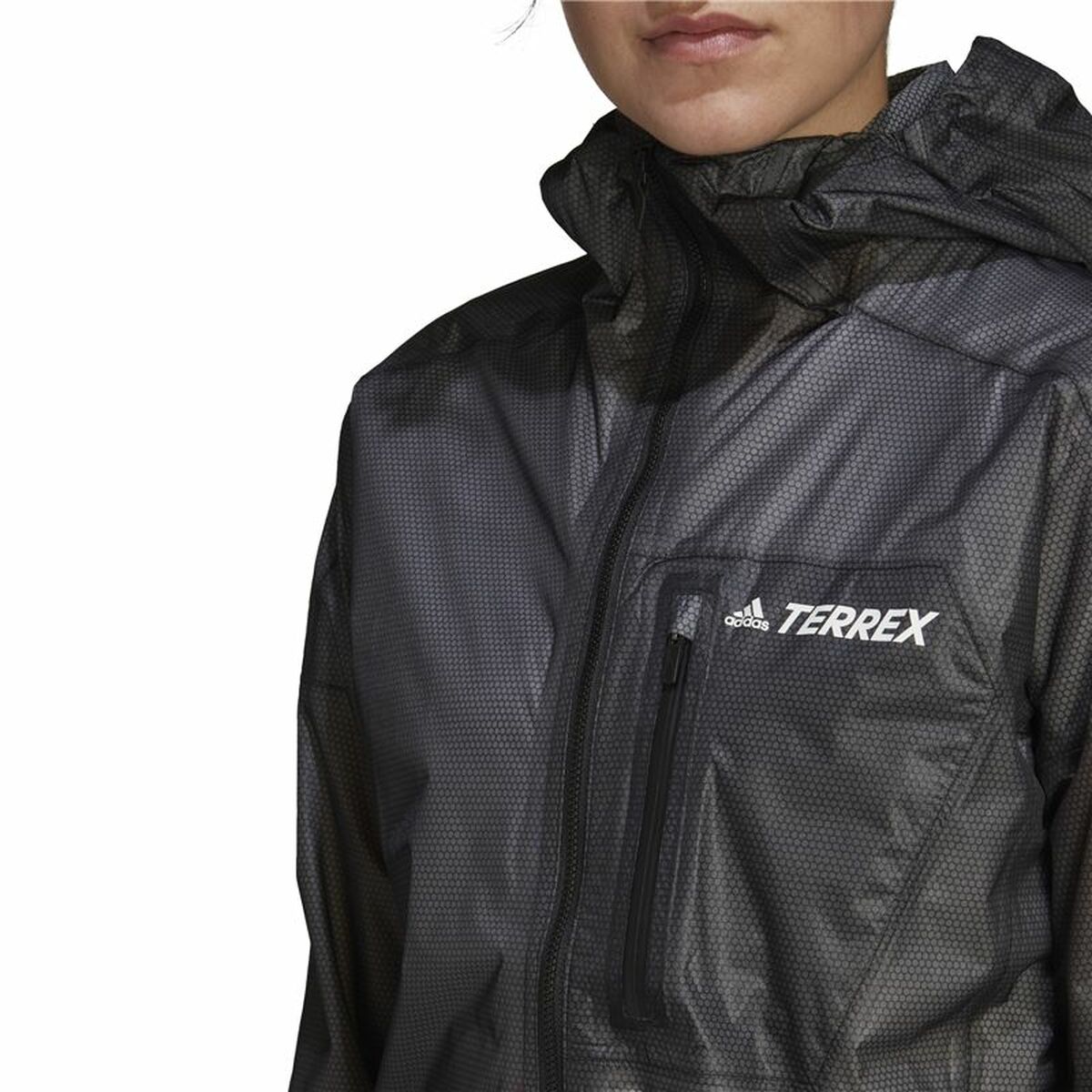 Women’s Sports Jacket Adidas Agr Rain J Black