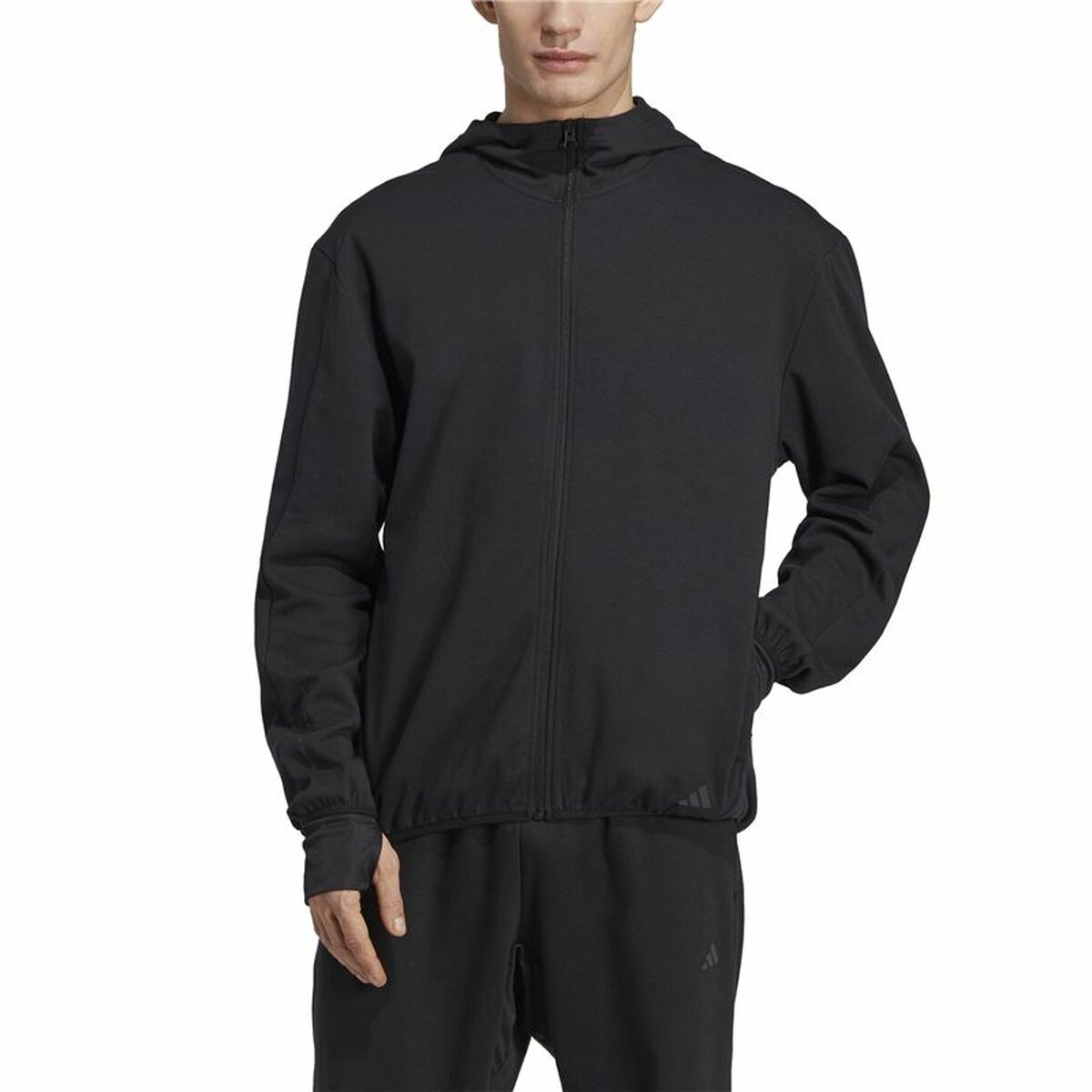 Men’s Sports Jacket Adidas Base Black White