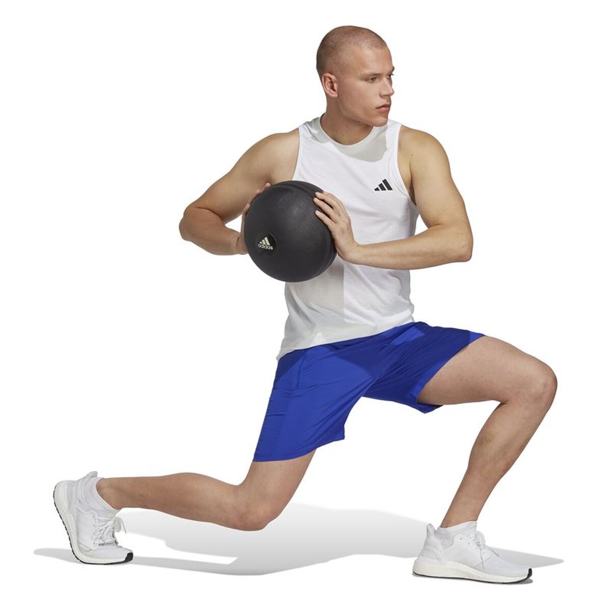 Men’s Sleeveless T-shirt Adidas Training Essentials White