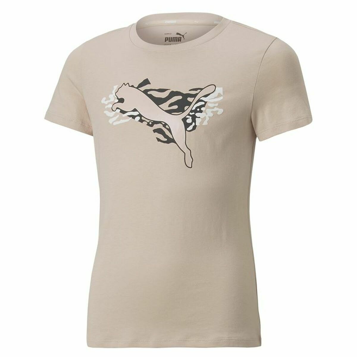 Child’s Short Sleeve T-Shirt Puma Beige