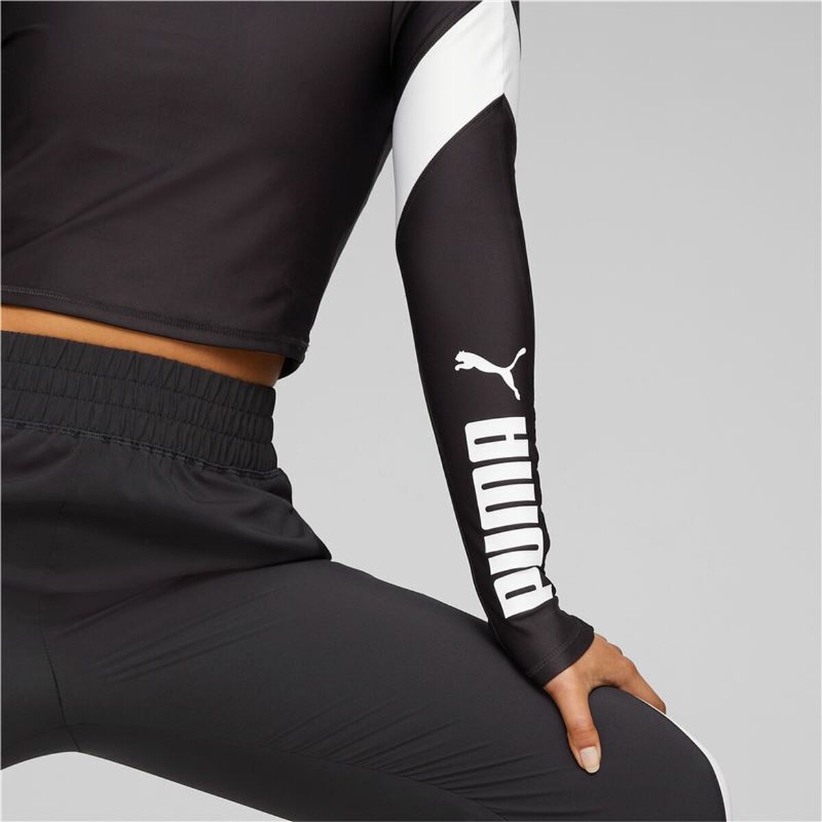 Women’s long sleeve T-shirt Puma Fit Eversculpt 1/4 Black