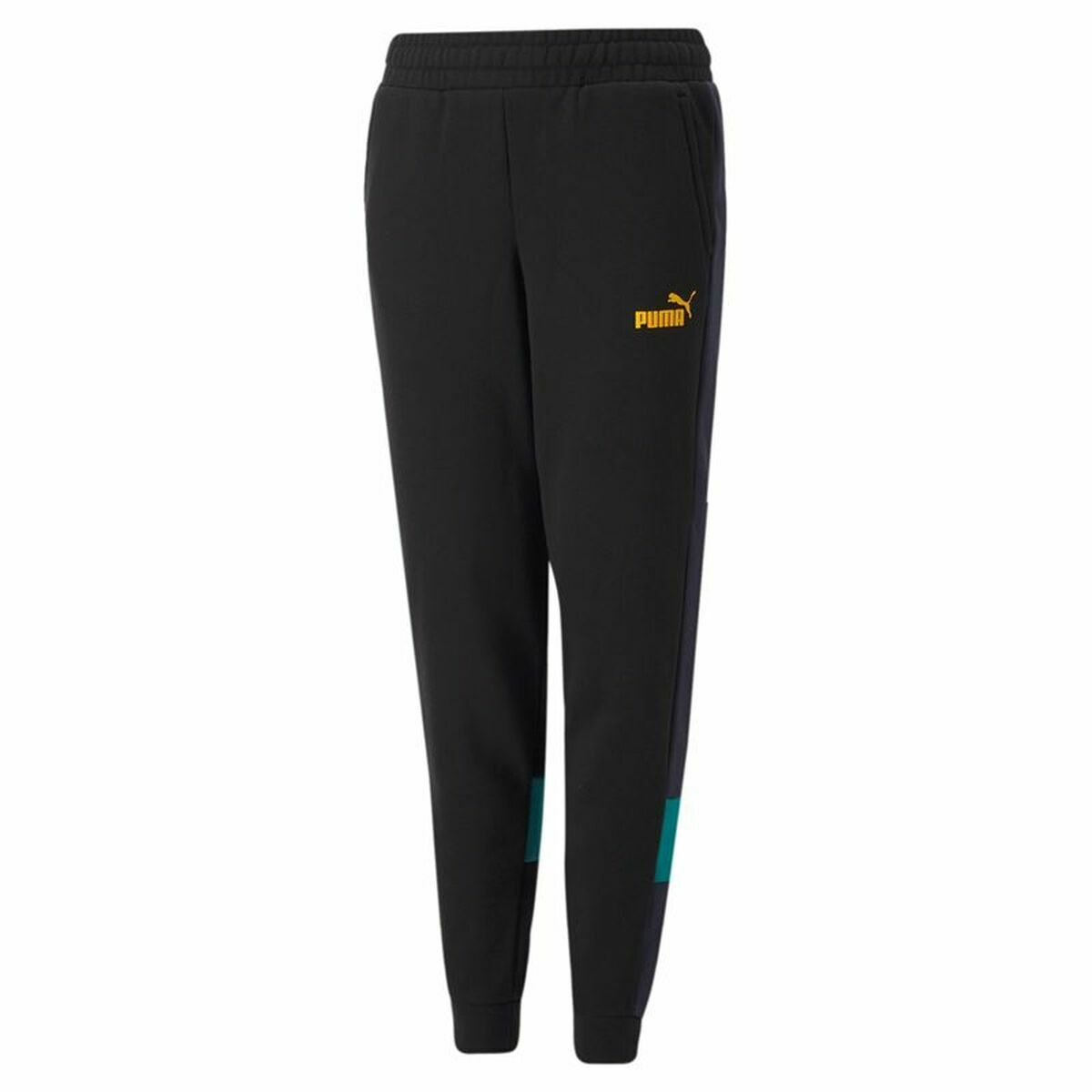 Children’s Tracksuit Bottoms Puma Essentials+ Colorblock Black Boys