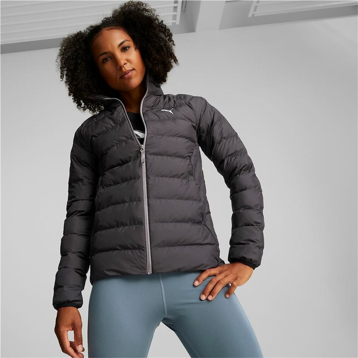 Women’s Sports Jacket Puma Active Polyball Dark grey