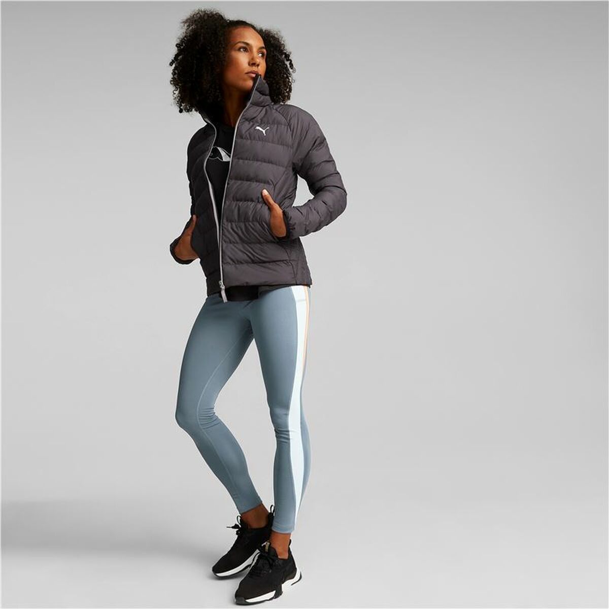 Women’s Sports Jacket Puma Active Polyball Dark grey