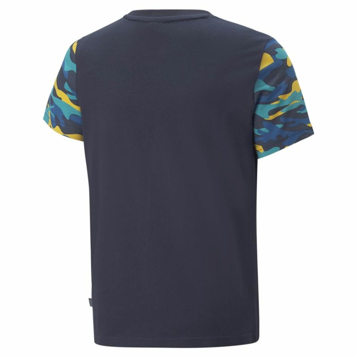 Child’s Short Sleeve T-Shirt Puma Essentials+ Camouflage Kids Black