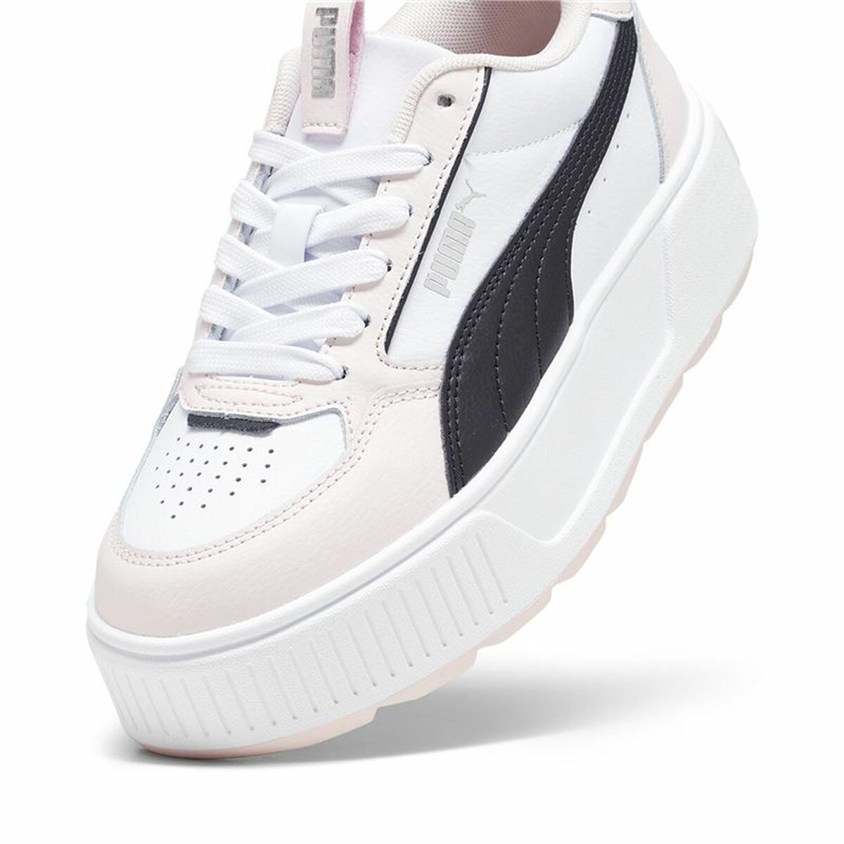 Childrens Casual Trainers Puma Karmen Rebelle White
