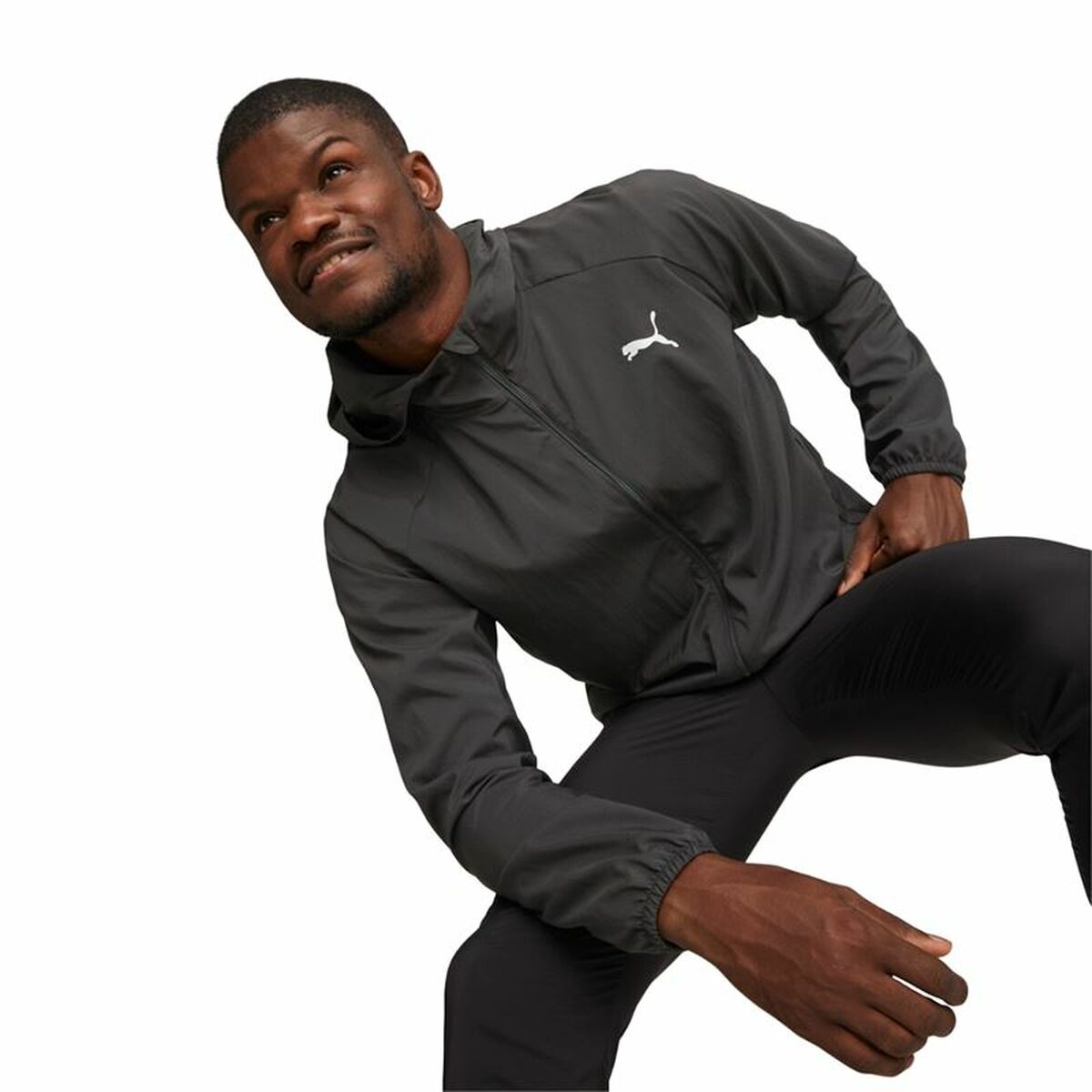 Men’s Sports Jacket Puma Run Favorite Woven Black