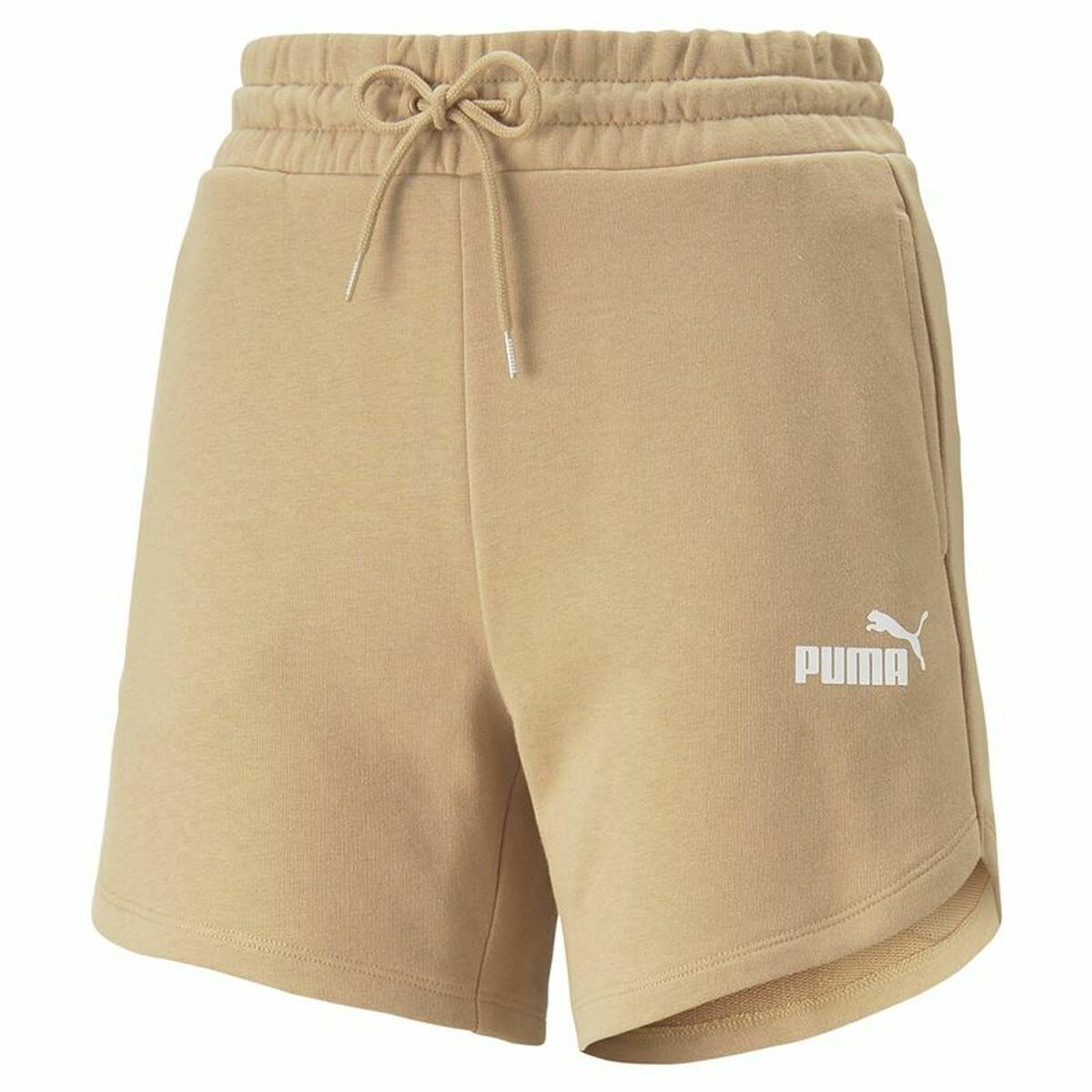 Sports Shorts for Women Puma Essentials 5″ High Waist Beige